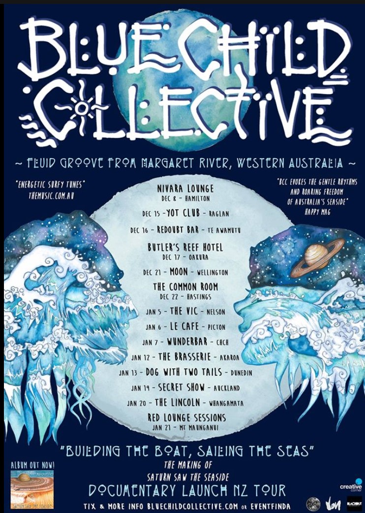 Blue Child Collective NZ Tour poster